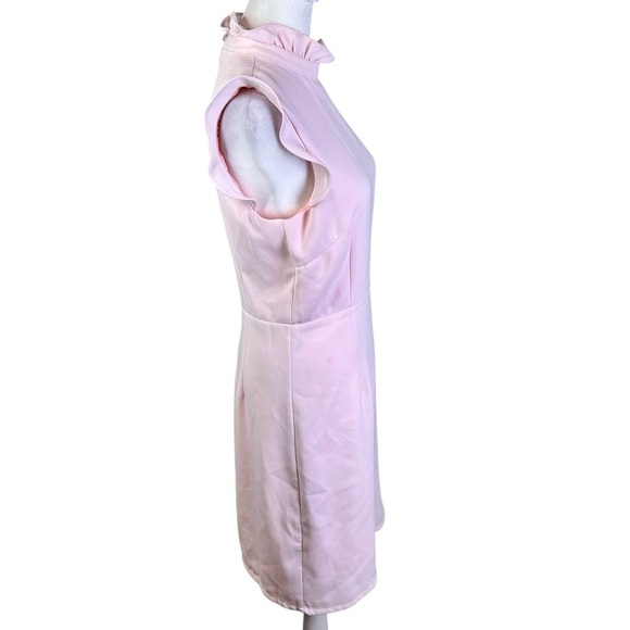 JB by Julie Brown Pink Mock Neck Sheath Dress Size 4 - Picture 7 of 13